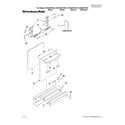 KitchenAid KUDS40FVWH4 door and panel parts diagram