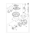 KitchenAid KUDS40FVWH4 pump and motor parts diagram