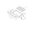 Whirlpool WFE364LVD0 drawer & broiler parts diagram
