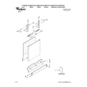 Whirlpool DU1055XTVS2 door and panel parts diagram