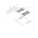 KitchenAid KUDE60FVPA3 third level rack and track parts diagram