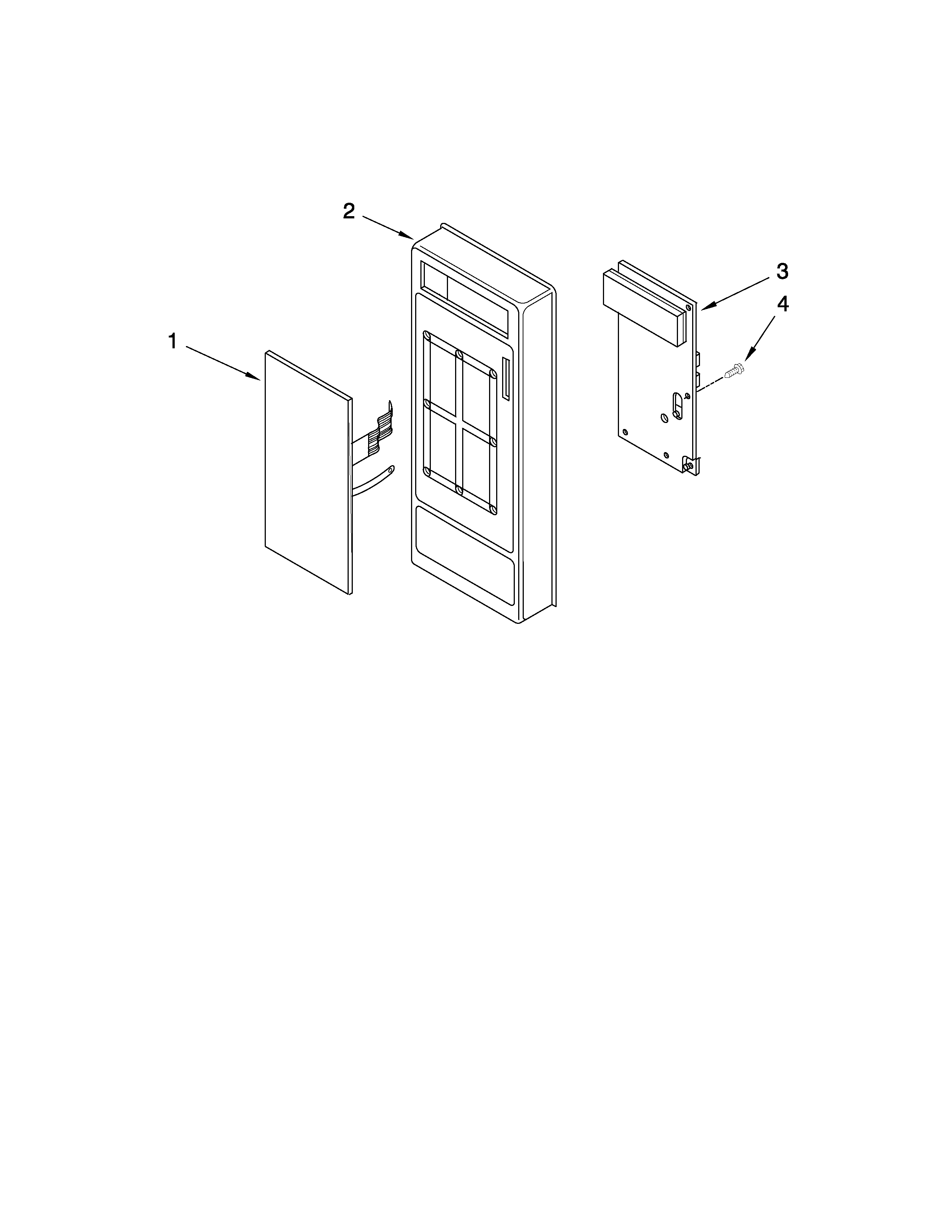 Whirlpool MT4078SPB4 control panel parts diagram