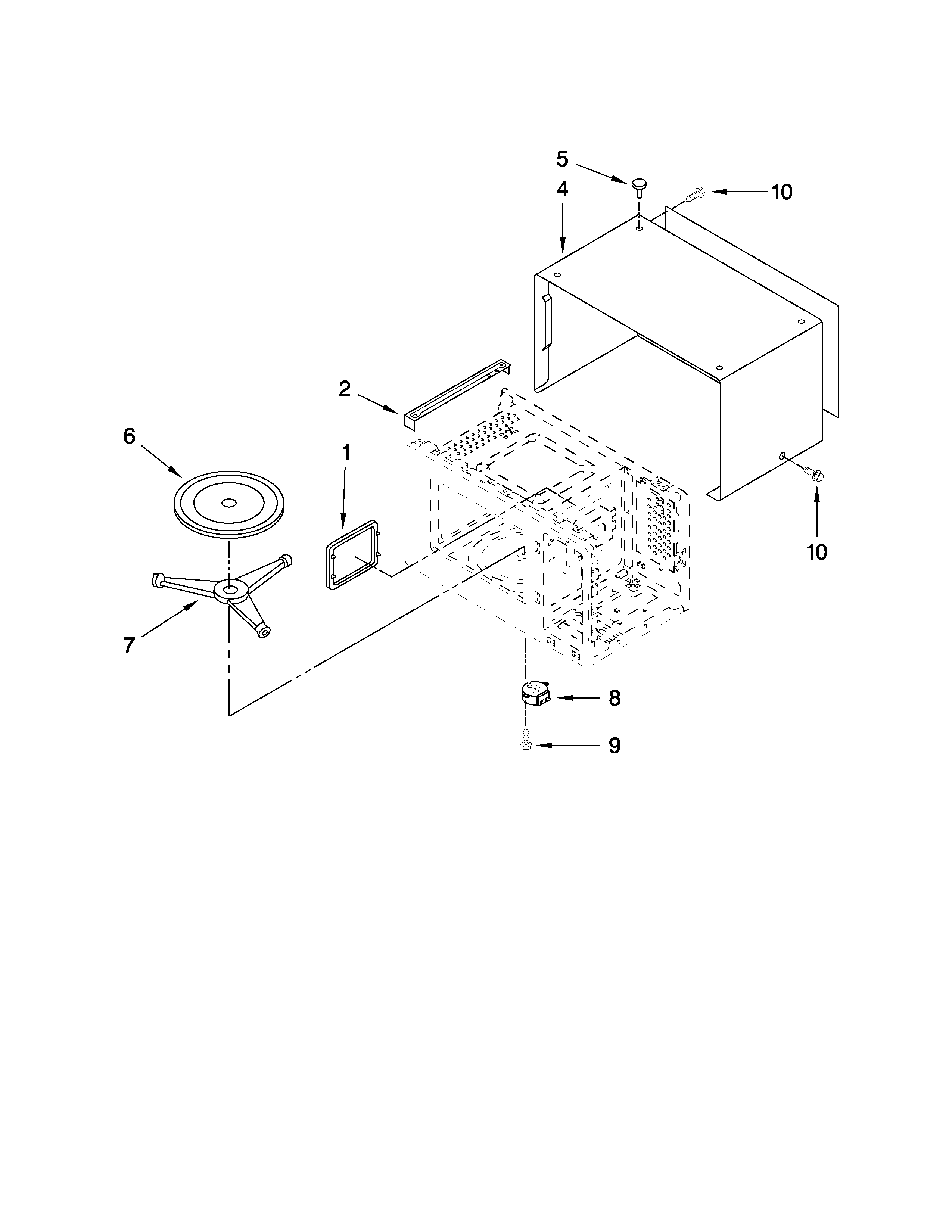Whirlpool MT4078SPB4 oven cavity parts diagram