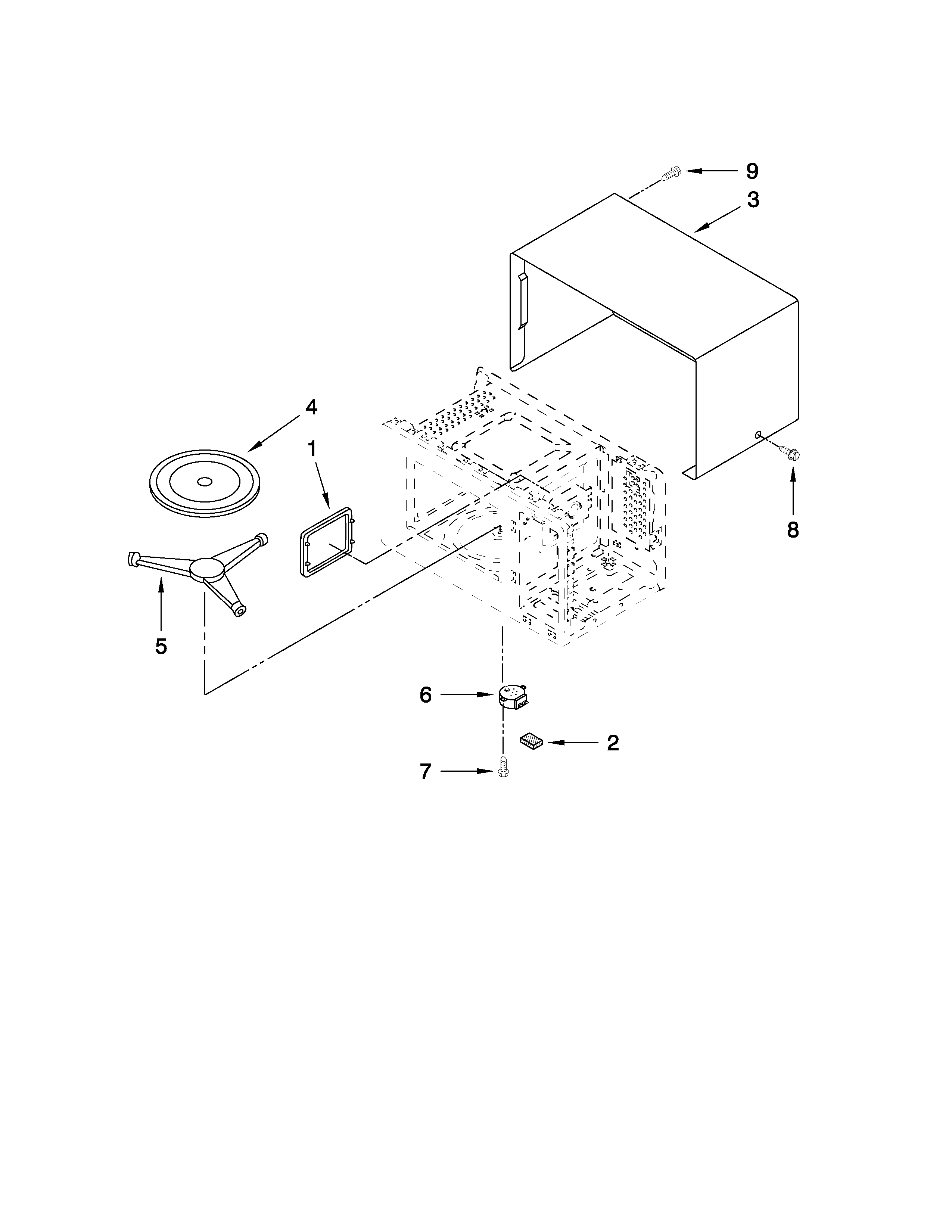 Whirlpool MT4110SPQ4 oven cavity parts diagram