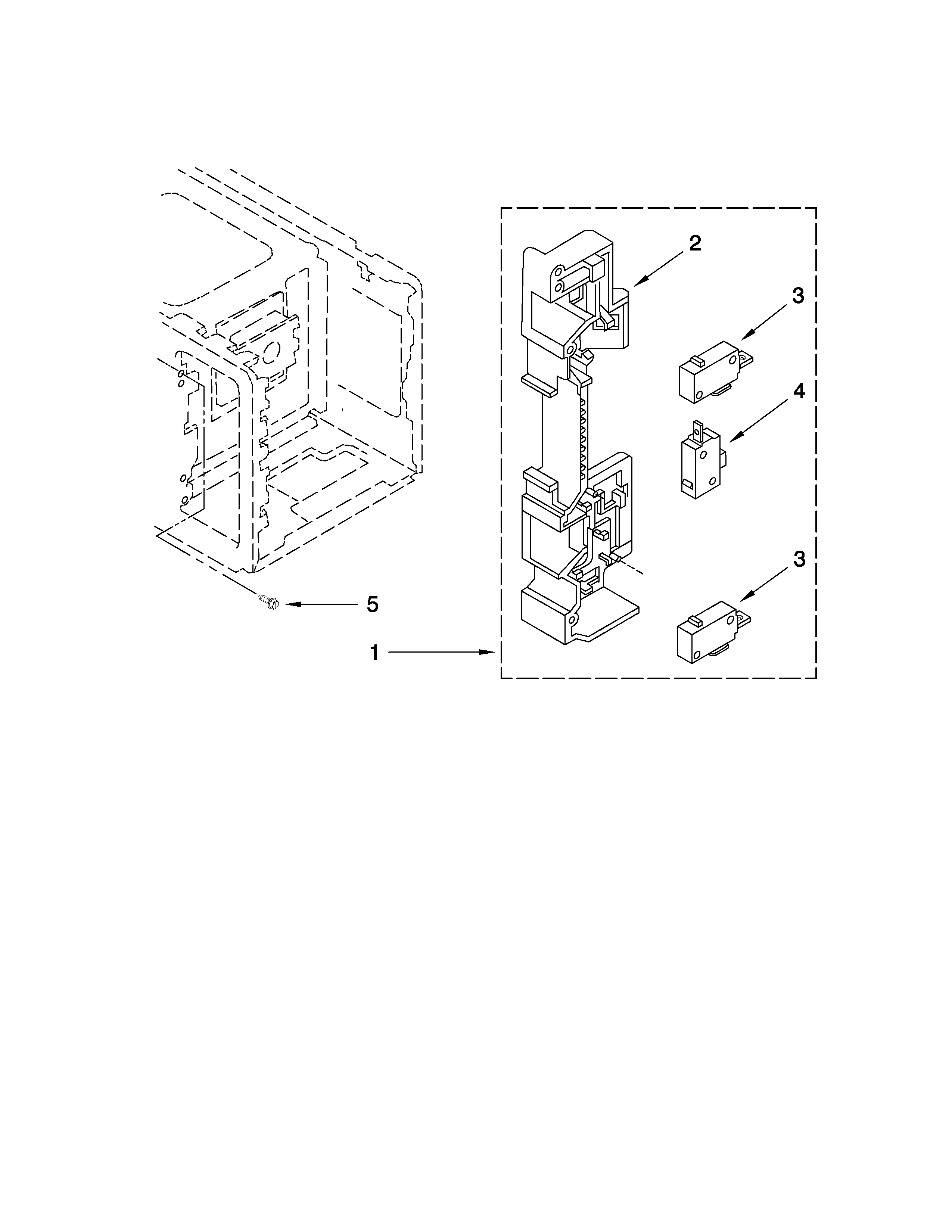 Whirlpool MT4110SPQ4 latch board parts diagram