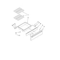 Maytag MES5552BAW16 drawer and rack parts diagram