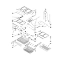 Whirlpool GX5SHDXVY04 shelf parts diagram