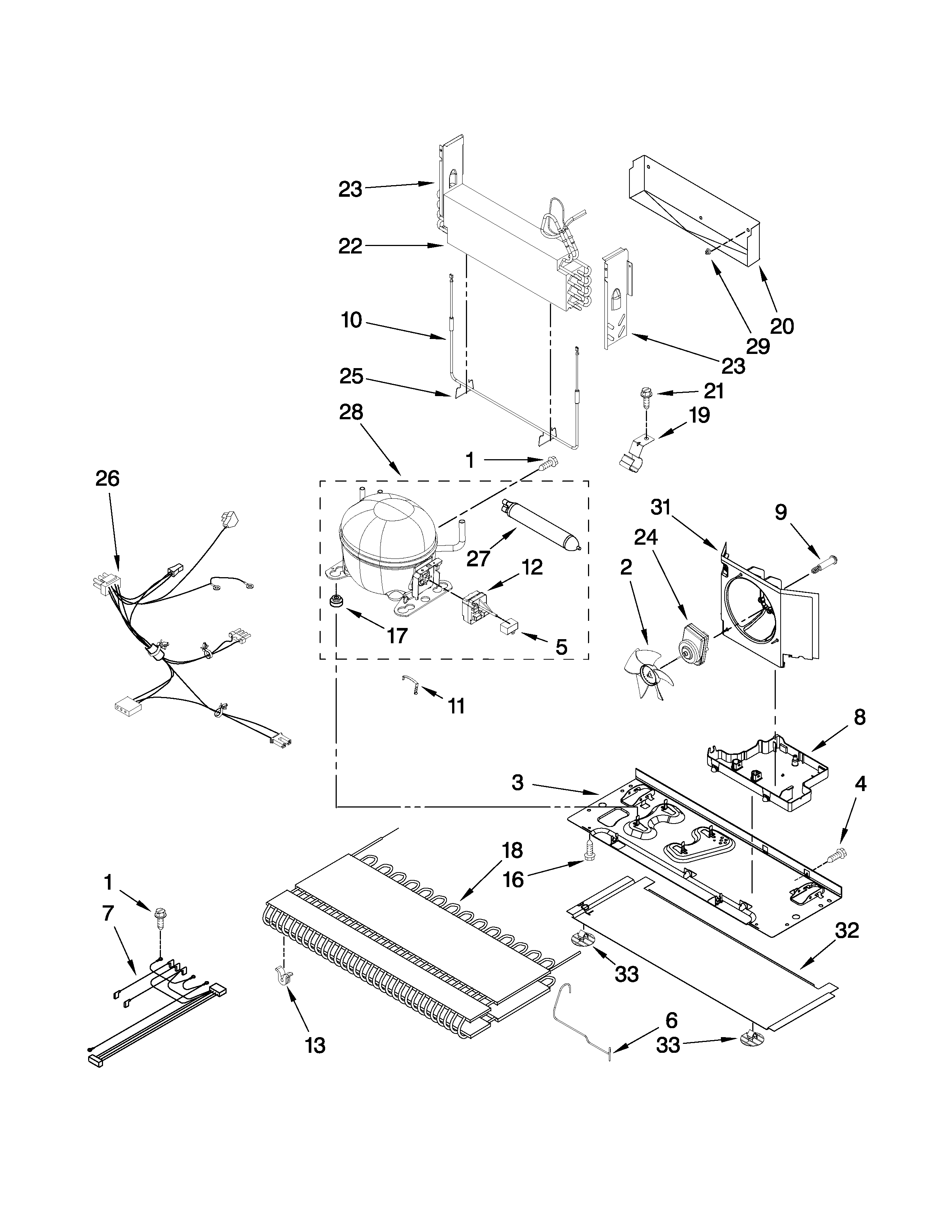 Amana GB2026REKS7 unit parts diagram