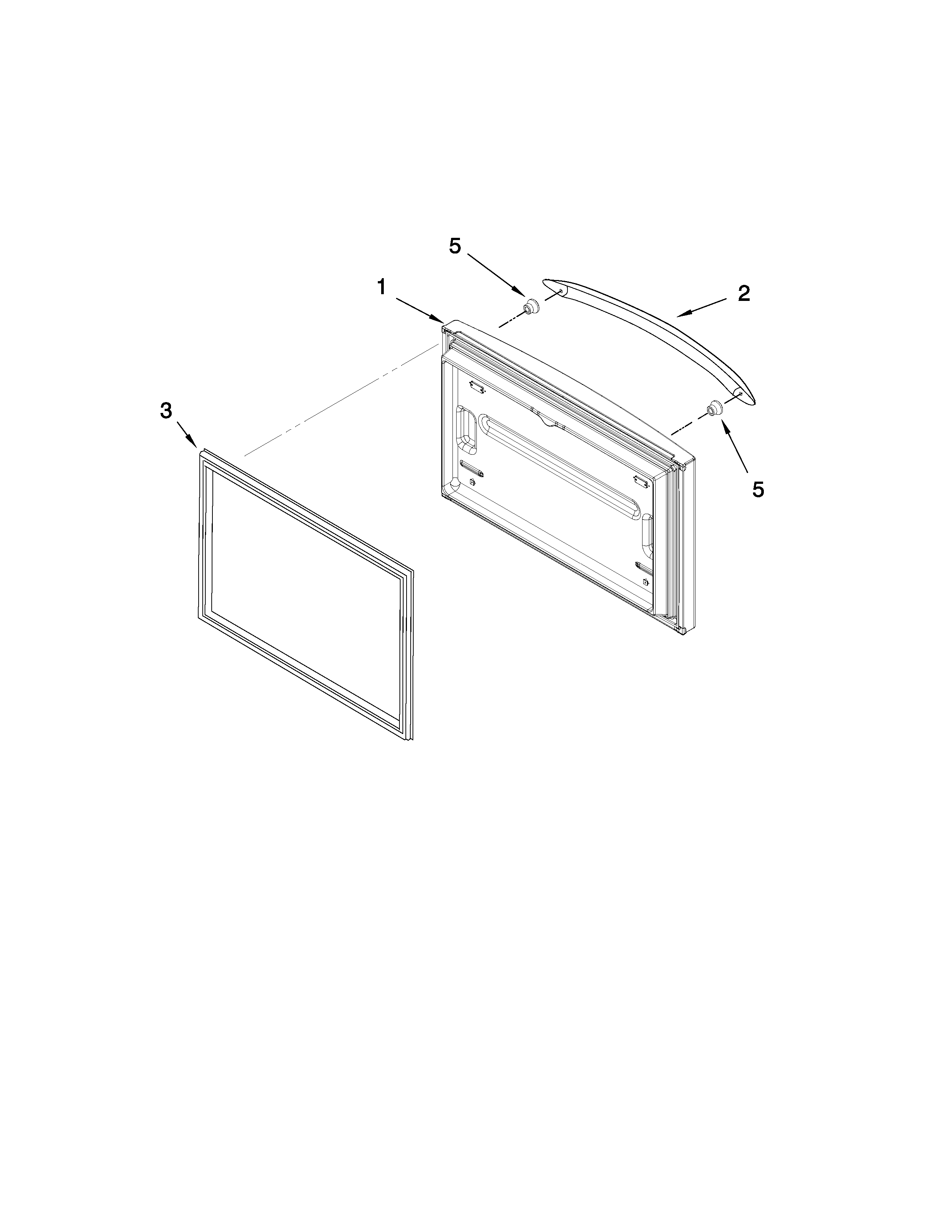 Maytag G37026FEAS4 freezer door parts diagram