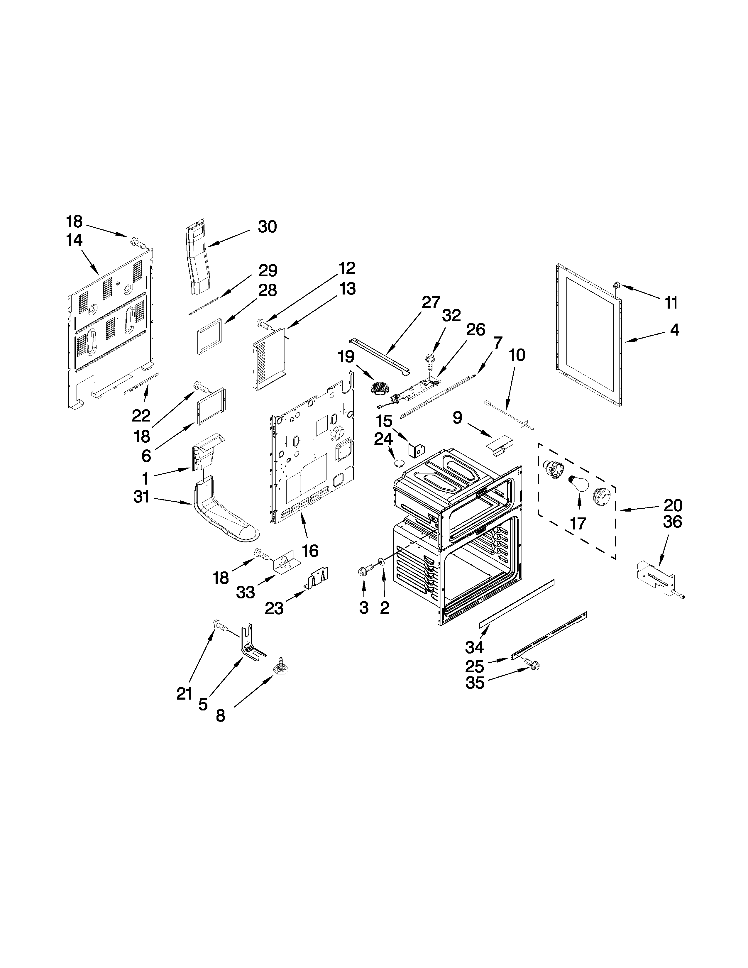 Maytag MER6775BAF17 chassis parts diagram