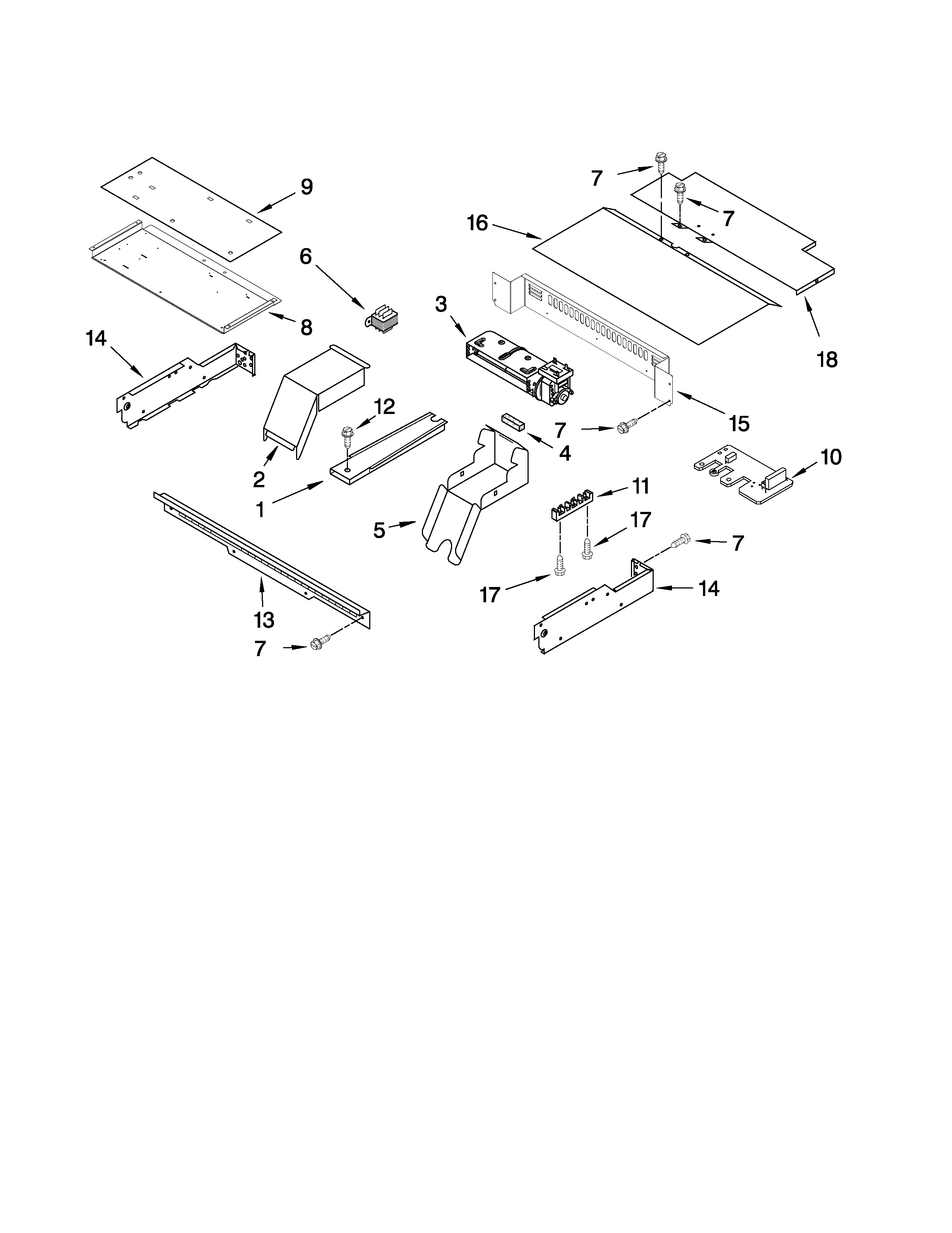 Ikea IBS350PXM00 top venting parts diagram