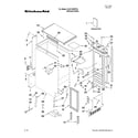 KitchenAid KUIC15NRTS4 cabinet liner and door parts diagram