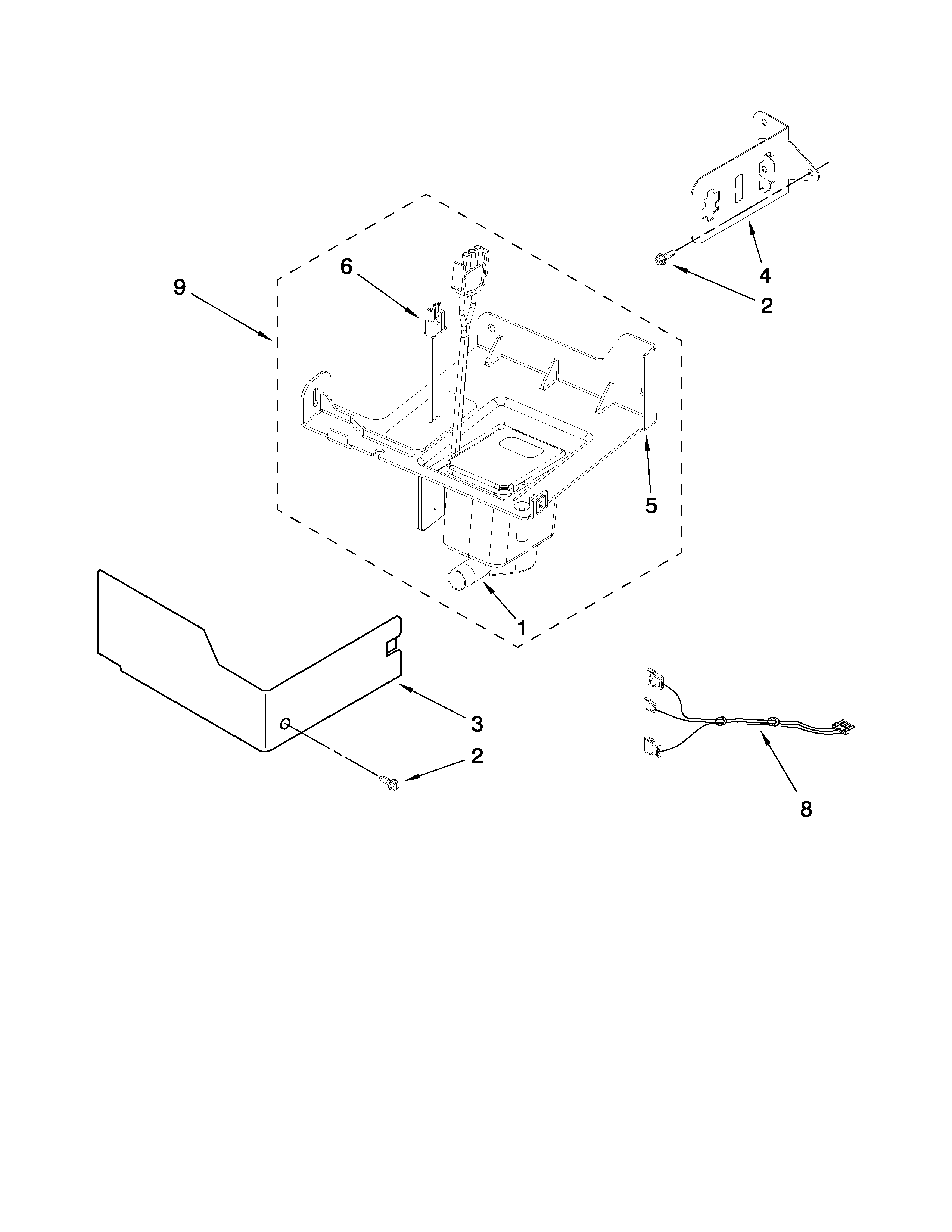 KitchenAid KUIC15PLTS4 pump parts diagram