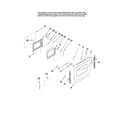 Maytag MER5752BAW15 door parts diagram