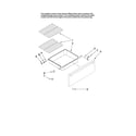 Maytag MER5752BAW15 drawer and rack parts diagram