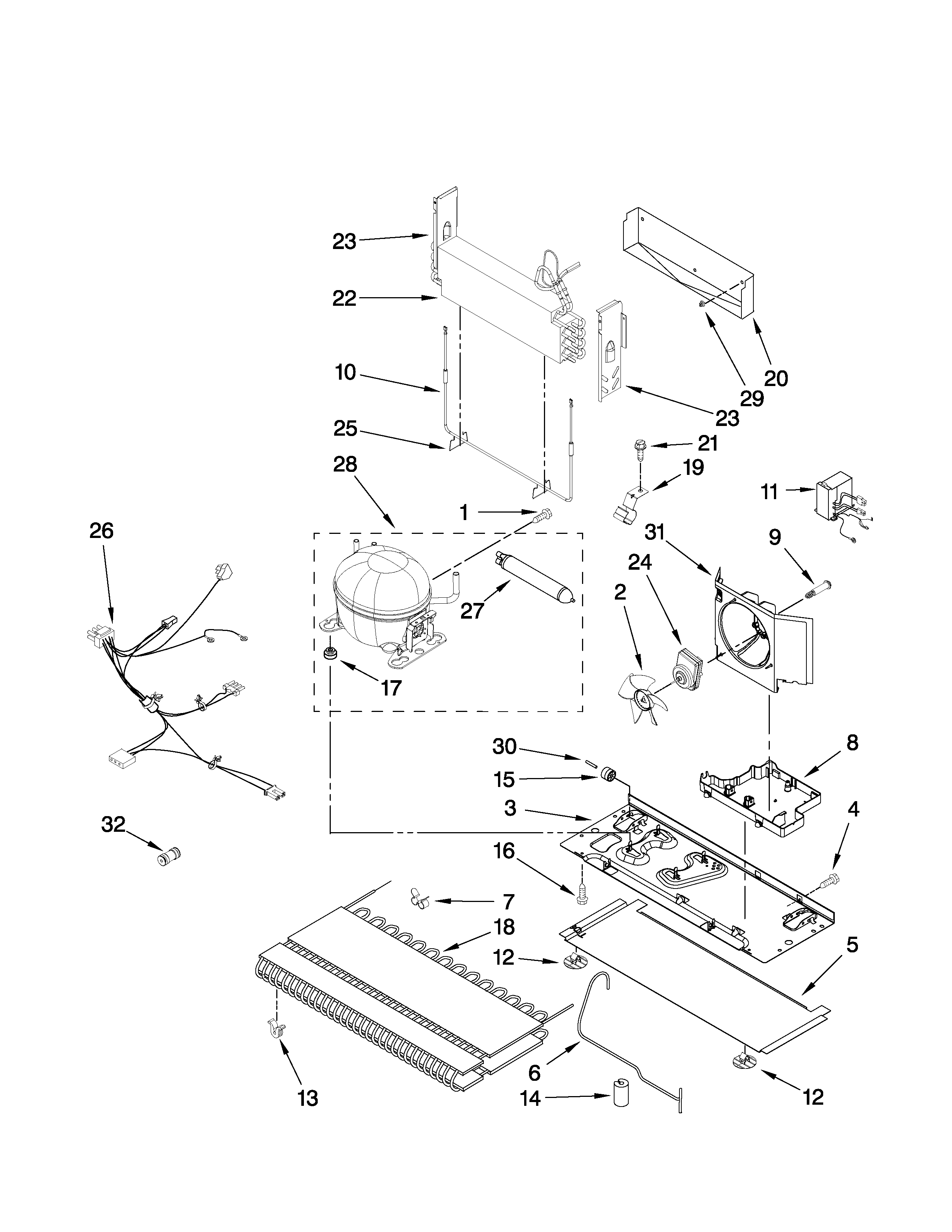 Maytag MFT2771WEW1 unit parts diagram