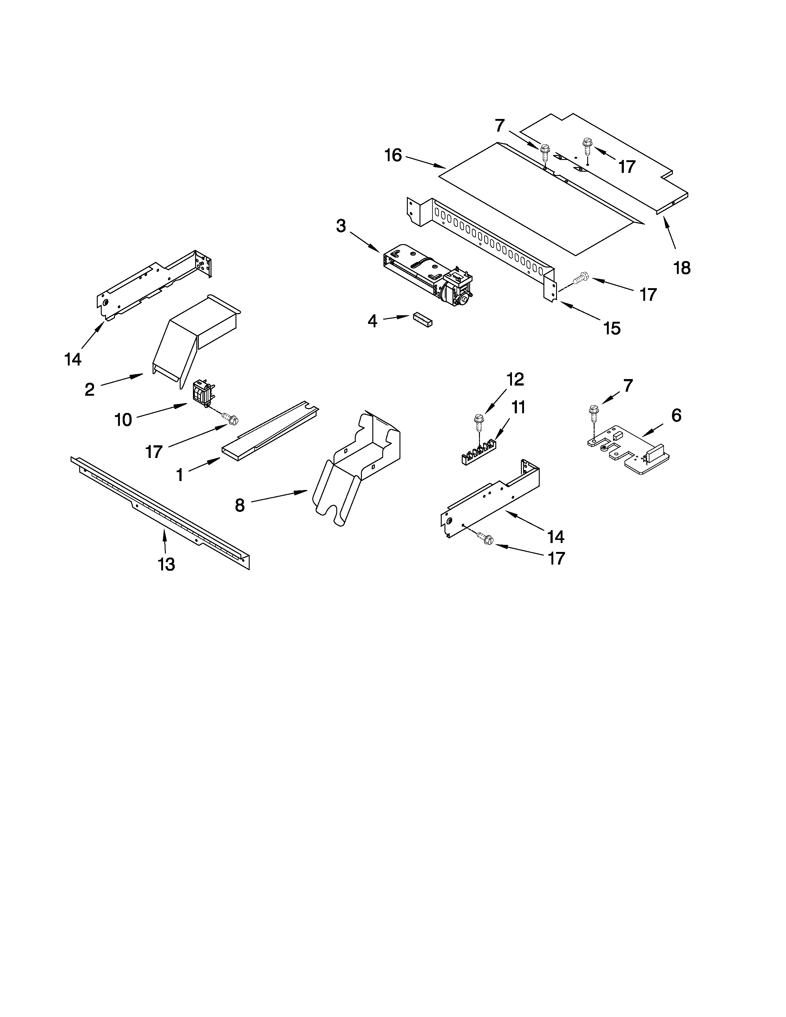 KitchenAid KEBC147VSS02 top venting parts diagram