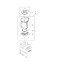 KitchenAid 5KSB555BAC0 attachment parts diagram