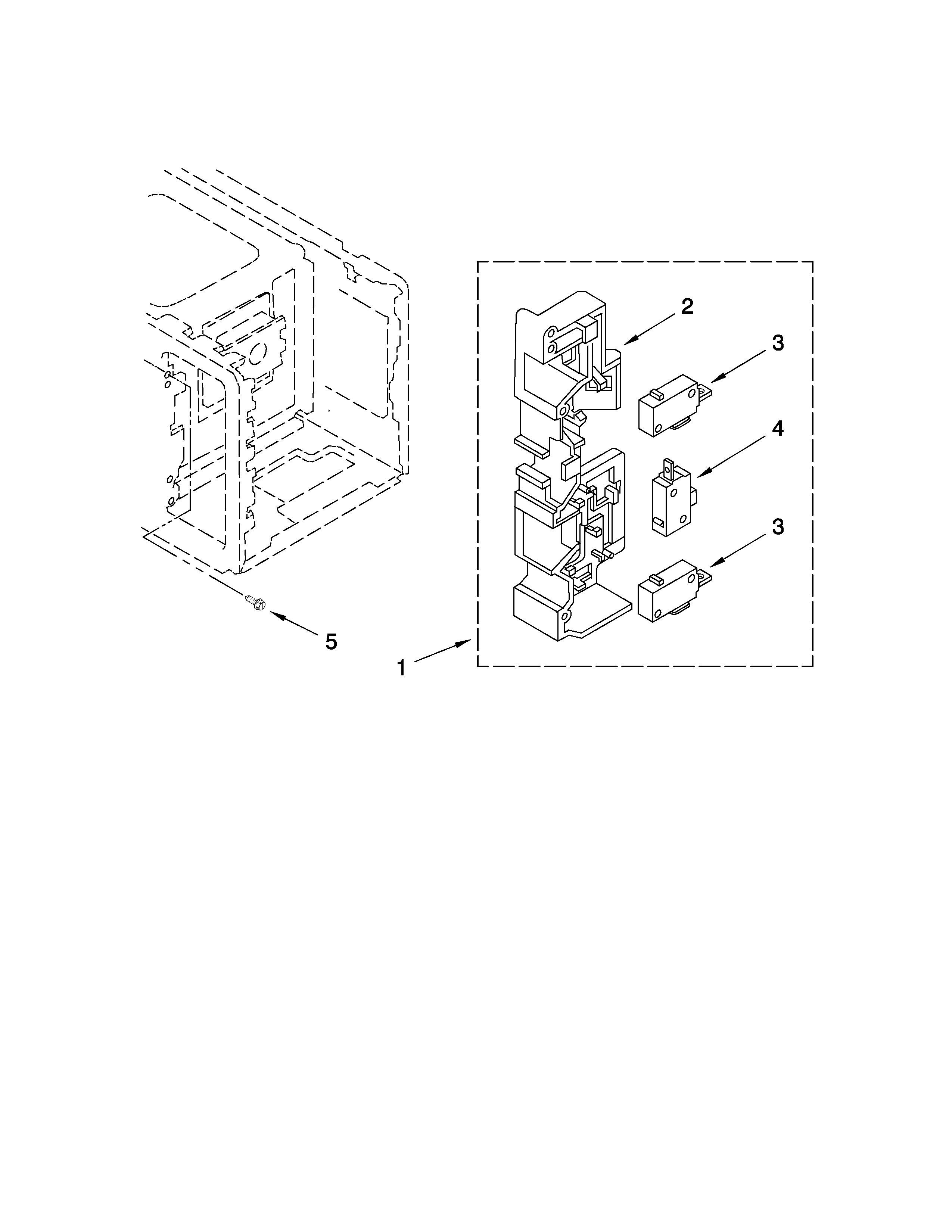 KitchenAid KCMS1555SSS1 latch board parts diagram