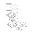 Whirlpool W6RXNGFWB01 shelf parts diagram