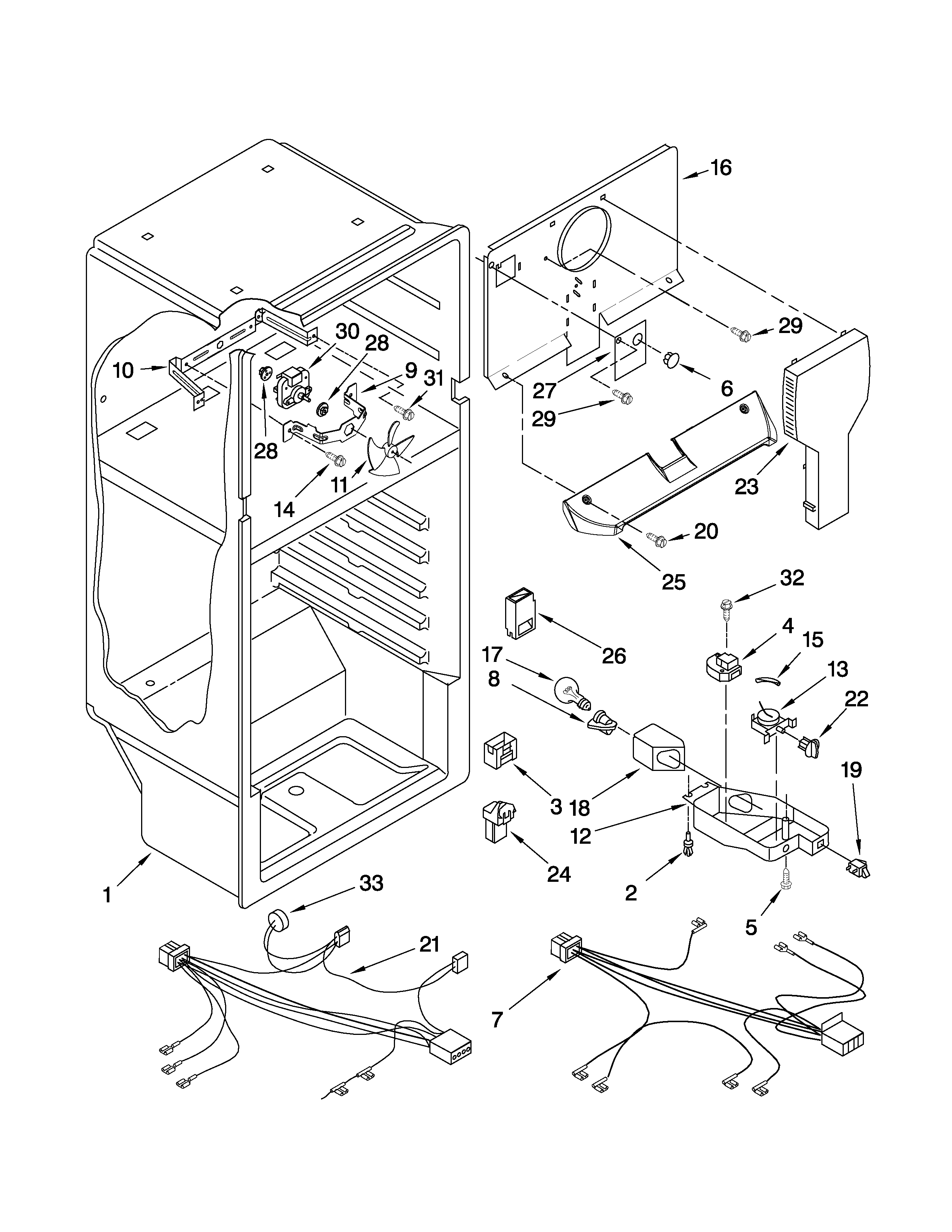 Whirlpool W8TXNWFWB01 liner parts diagram