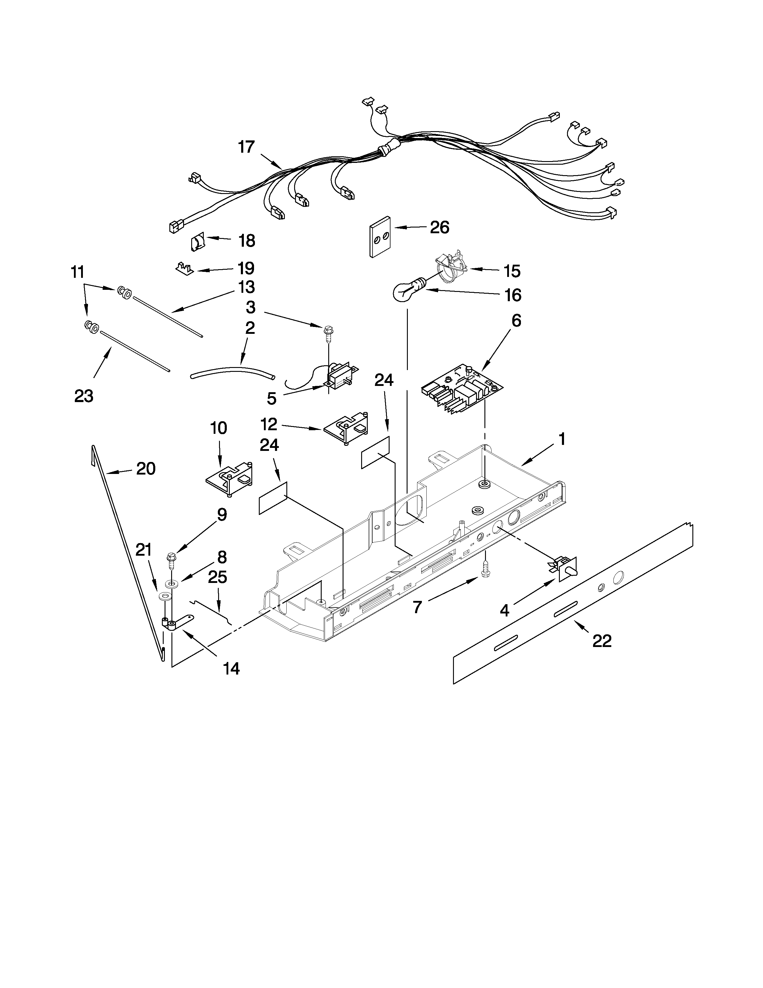 Whirlpool ED2KHAXVS02 control parts diagram