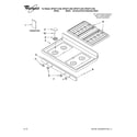 Whirlpool WFG371LVB0 cooktop parts diagram