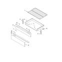 Whirlpool WFG371LVB0 drawer & broiler parts diagram