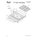 Whirlpool WFG381LVB1 cooktop parts diagram