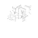 KitchenAid KEBS208SBL04 oven door parts diagram