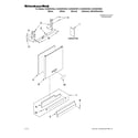 KitchenAid KUDS30IVBL2 door and panel parts diagram