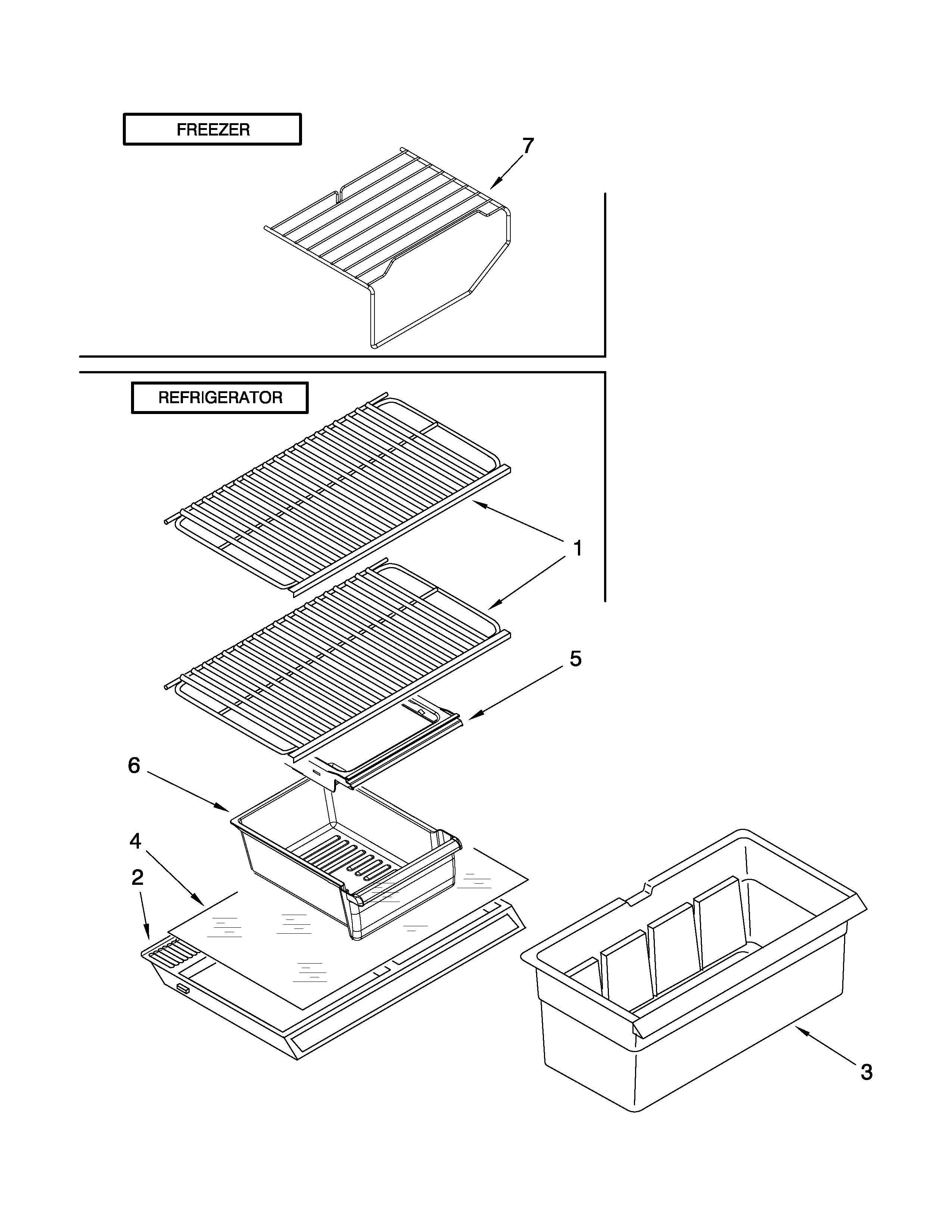 Ikea IT8WSKXWW00 shelf parts diagram