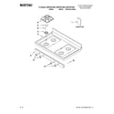Maytag MGR7661WW2 cooktop parts diagram