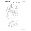 Jenn-Air JDB3200AWB3 door and panel parts diagram