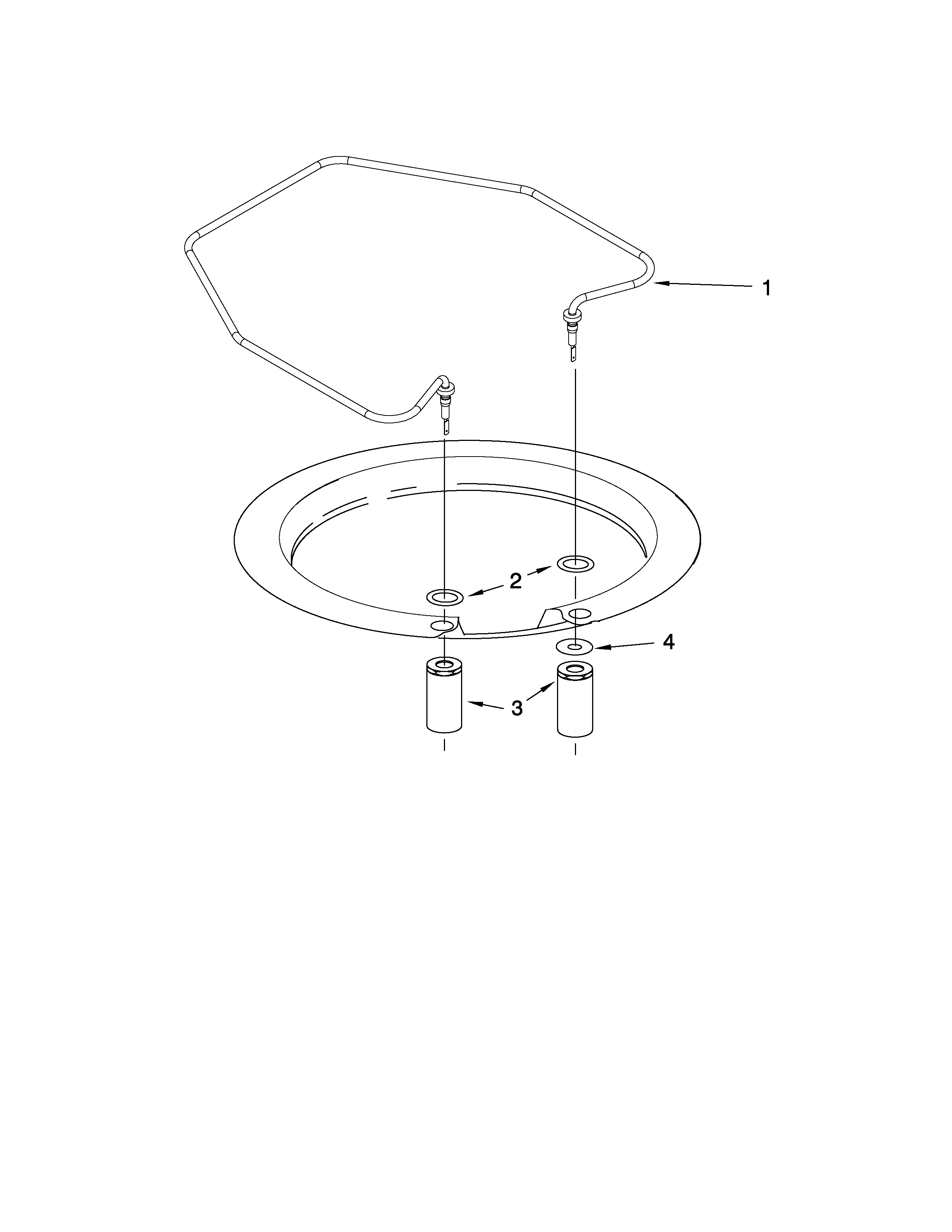 Jenn-Air JDB3200AWW3 heater parts diagram