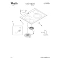 Whirlpool YGY397LXUQ04 cooktop parts diagram