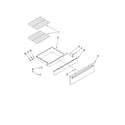 Whirlpool YGY397LXUQ04 drawer and rack parts diagram