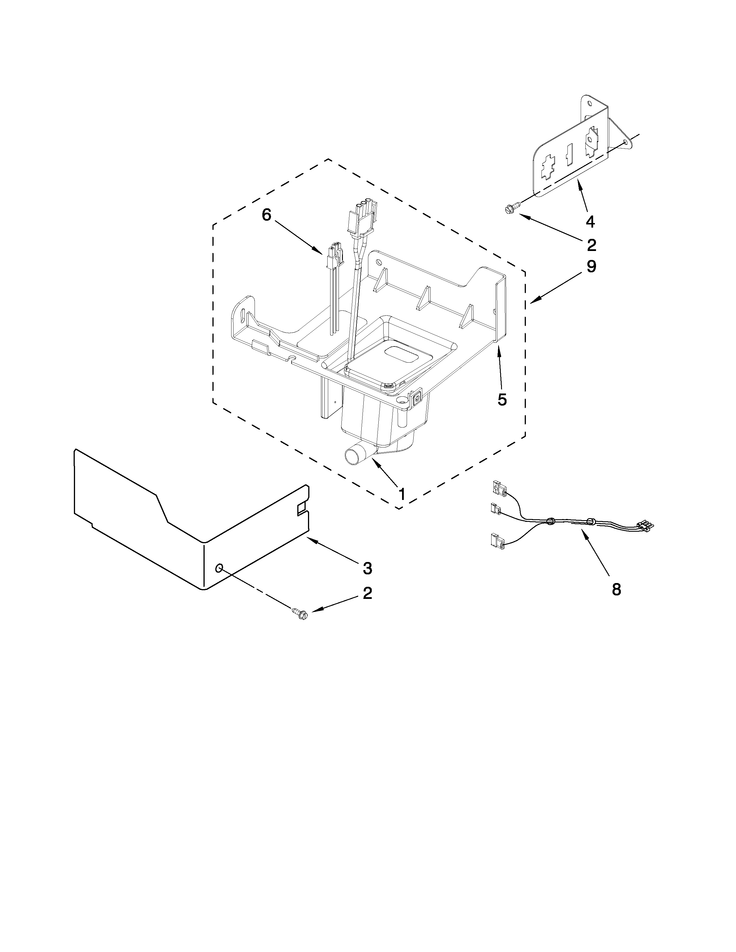 KitchenAid KUIC18PNTS4 pump parts diagram