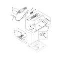 Maytag MVWX550XW0 console and dispenser parts diagram