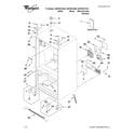 Whirlpool GI6FDRXXB00 cabinet parts diagram