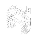 Whirlpool GI6FDRXXB00 shelf parts diagram