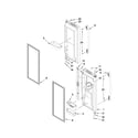 Whirlpool GI6FDRXXB00 refrigerator door parts diagram
