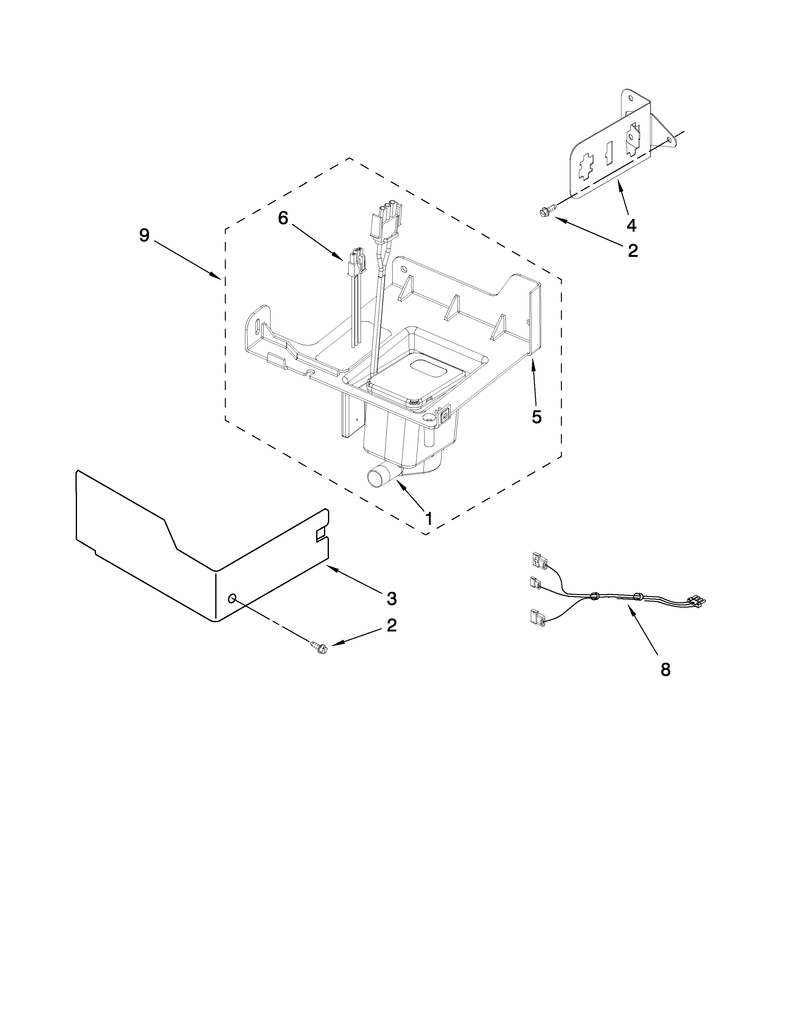 Whirlpool GI15NFLTB4 pump parts diagram