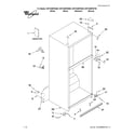 Whirlpool W9TXNMFWT00 cabinet parts diagram