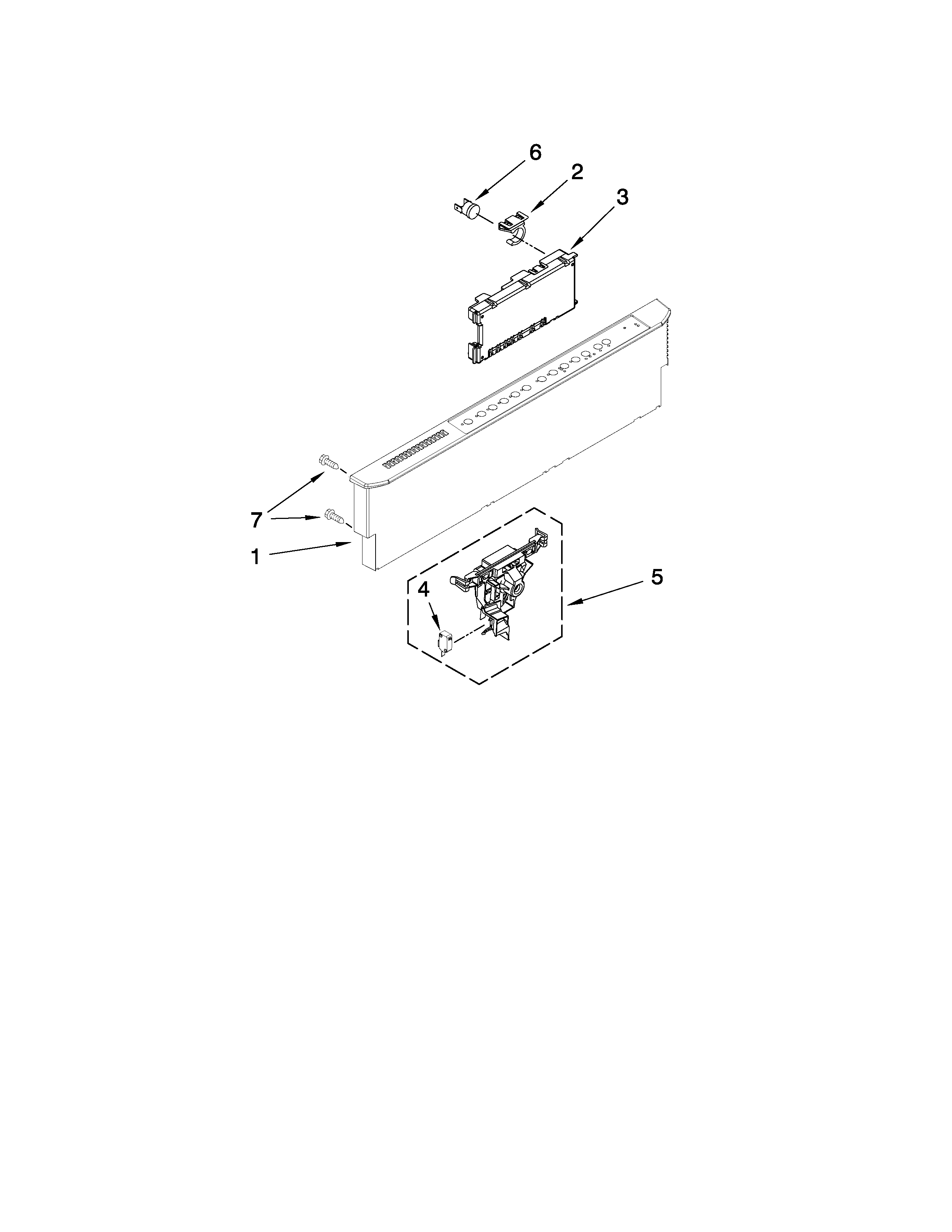 Maytag MDB8959AWB3 control panel parts diagram