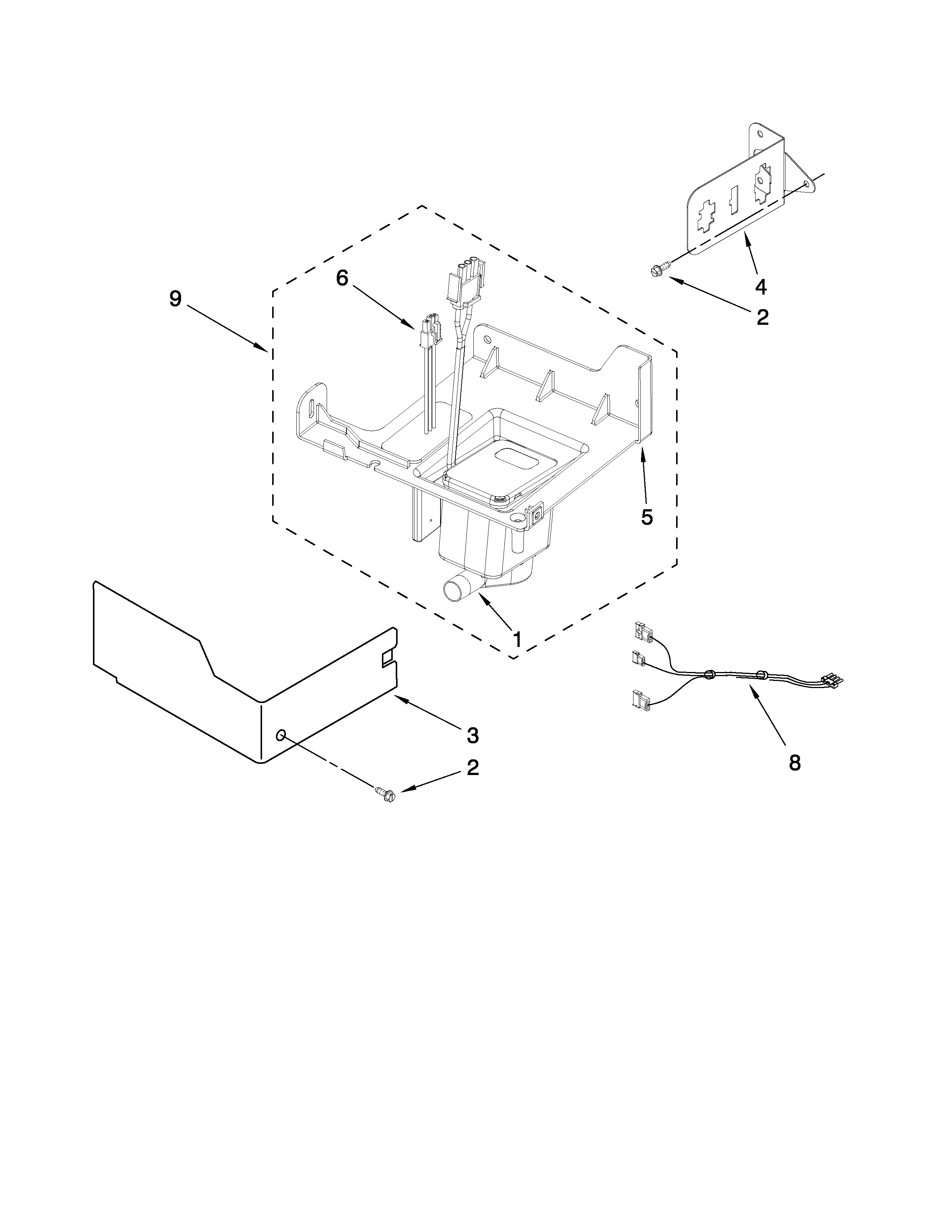 KitchenAid KUIO18NNVS3 pump parts diagram