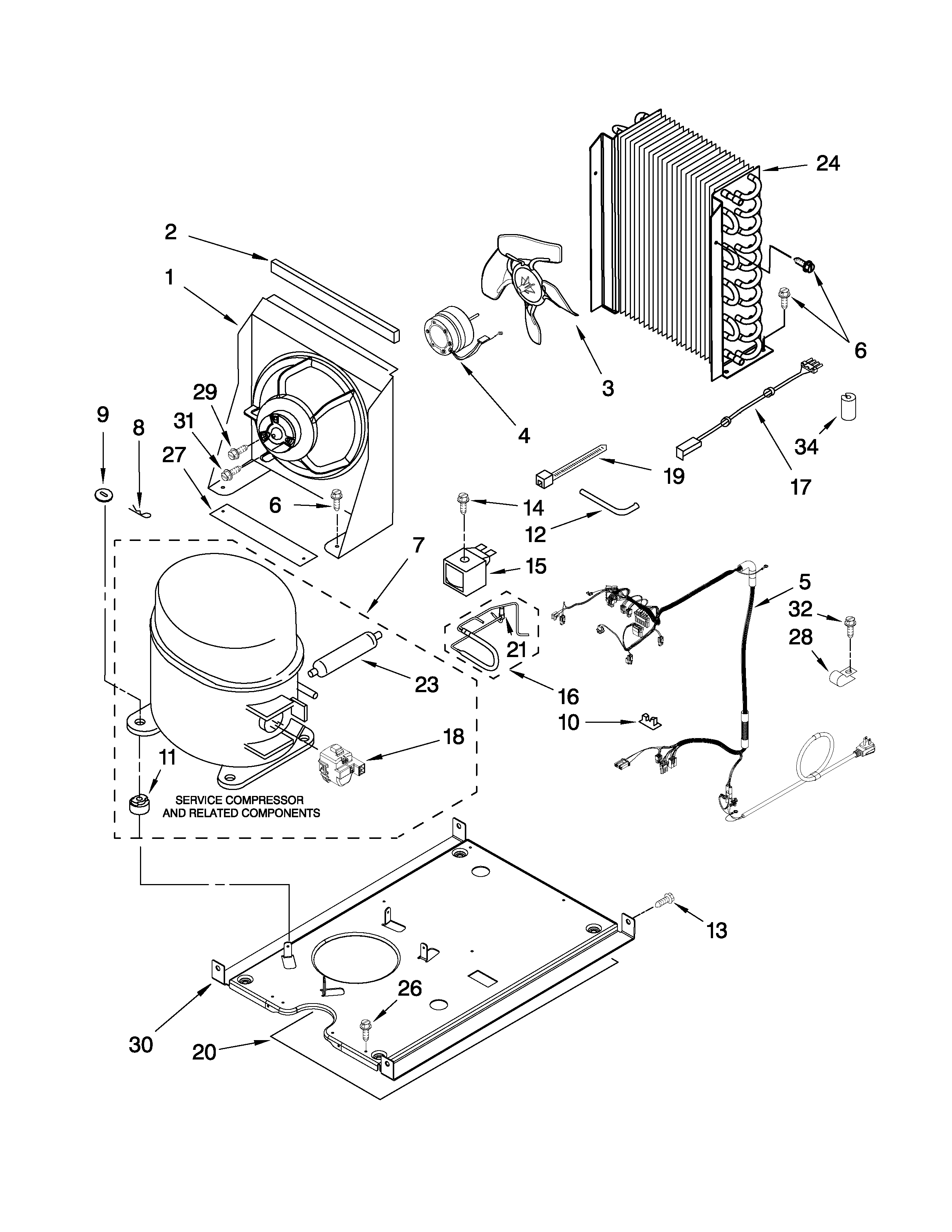 KitchenAid KUIO18NNVS3 unit parts diagram