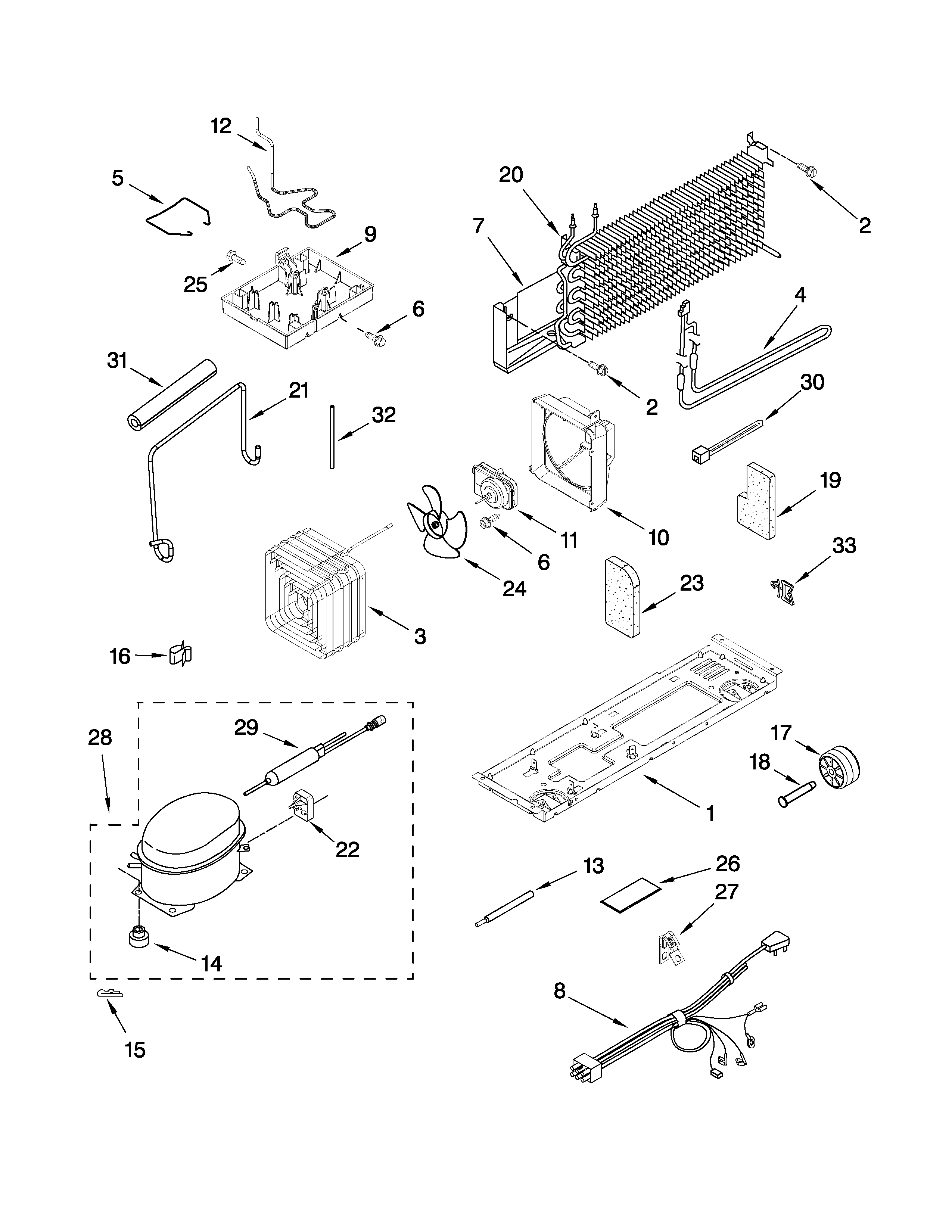 Maytag M8RXEGMXS00 unit parts diagram
