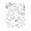 Whirlpool WED9250WW1 bulkhead parts diagram