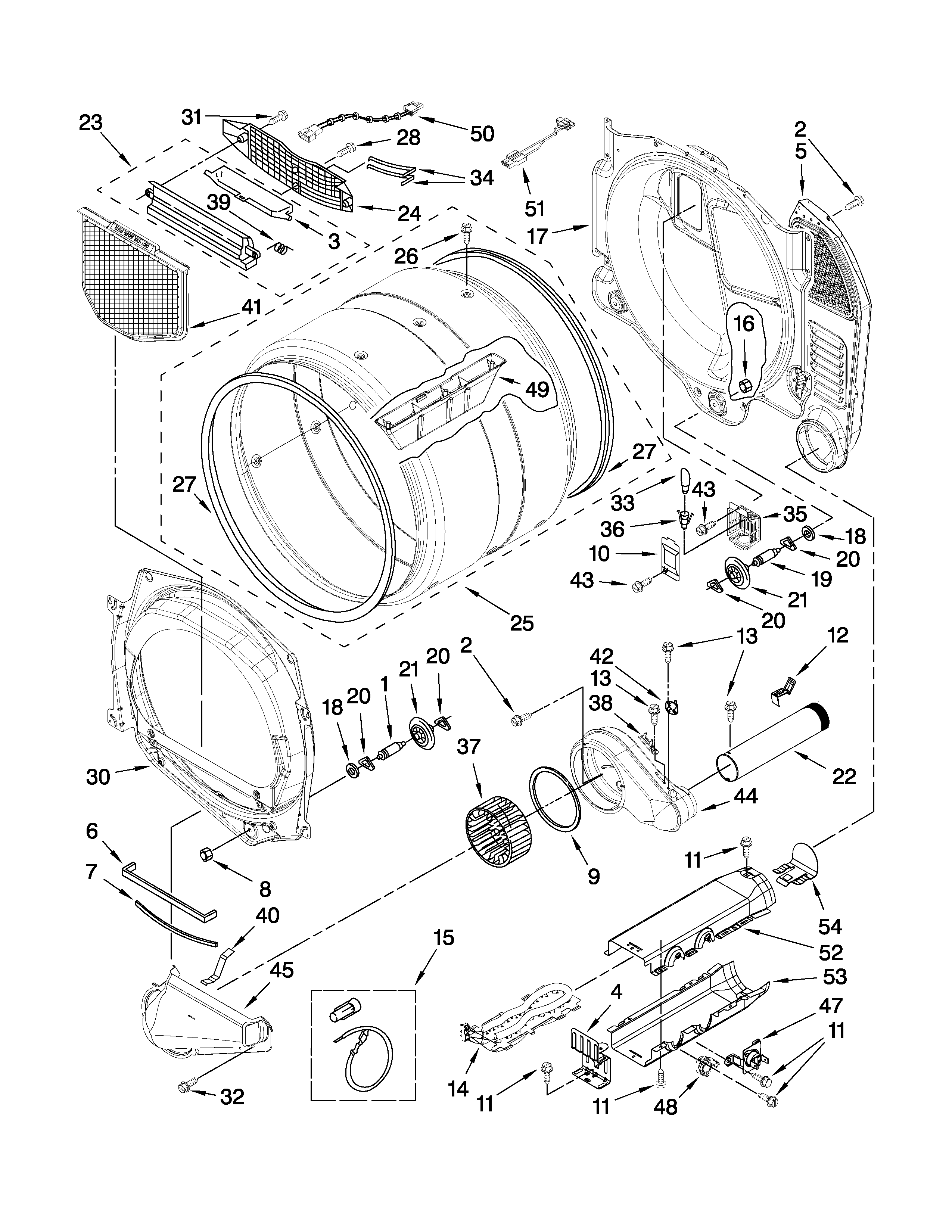 Inglis YIED7300WW1 bulkhead parts diagram